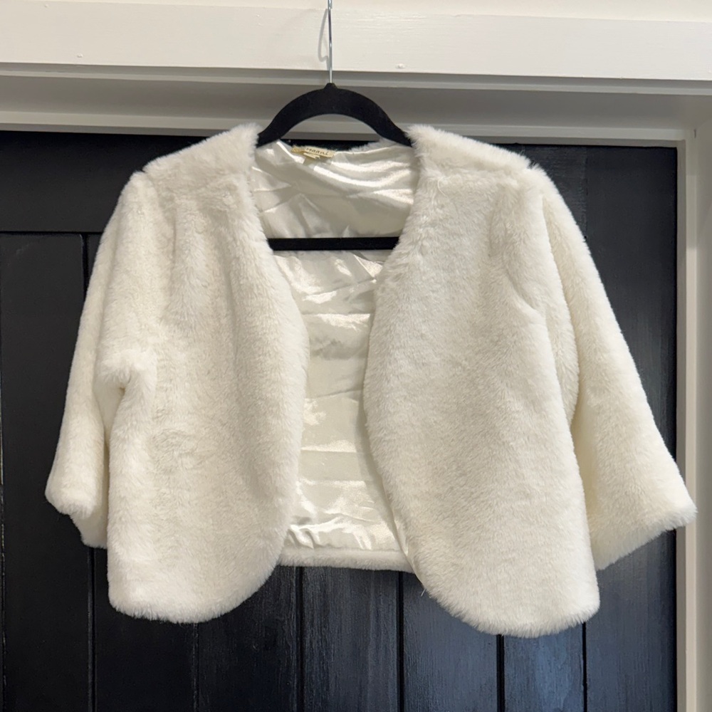 Haani Cream Teddy Jacket for Women